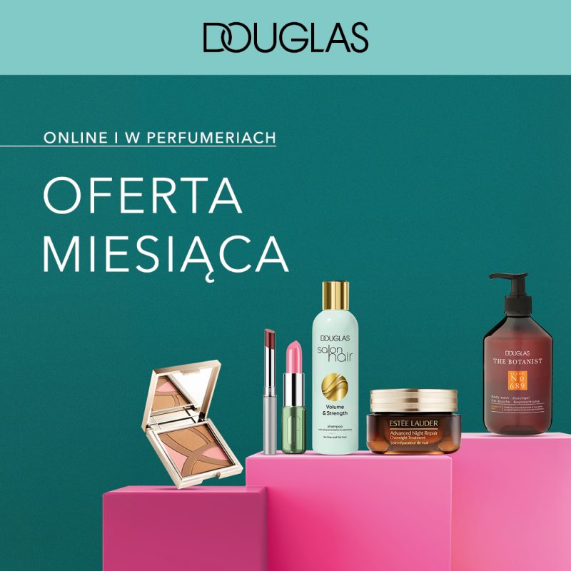 Materiał promocyjny perfumerii Douglas dotyczący Oferty Miesiąca ważnej w dniach 01-30.04.2026