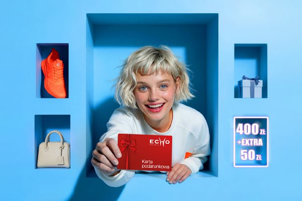 Promocja w Galerii Echo: odbierz 50 zł bonusu przy zakupie Karty Podarunkowej za minimum 400 zł.