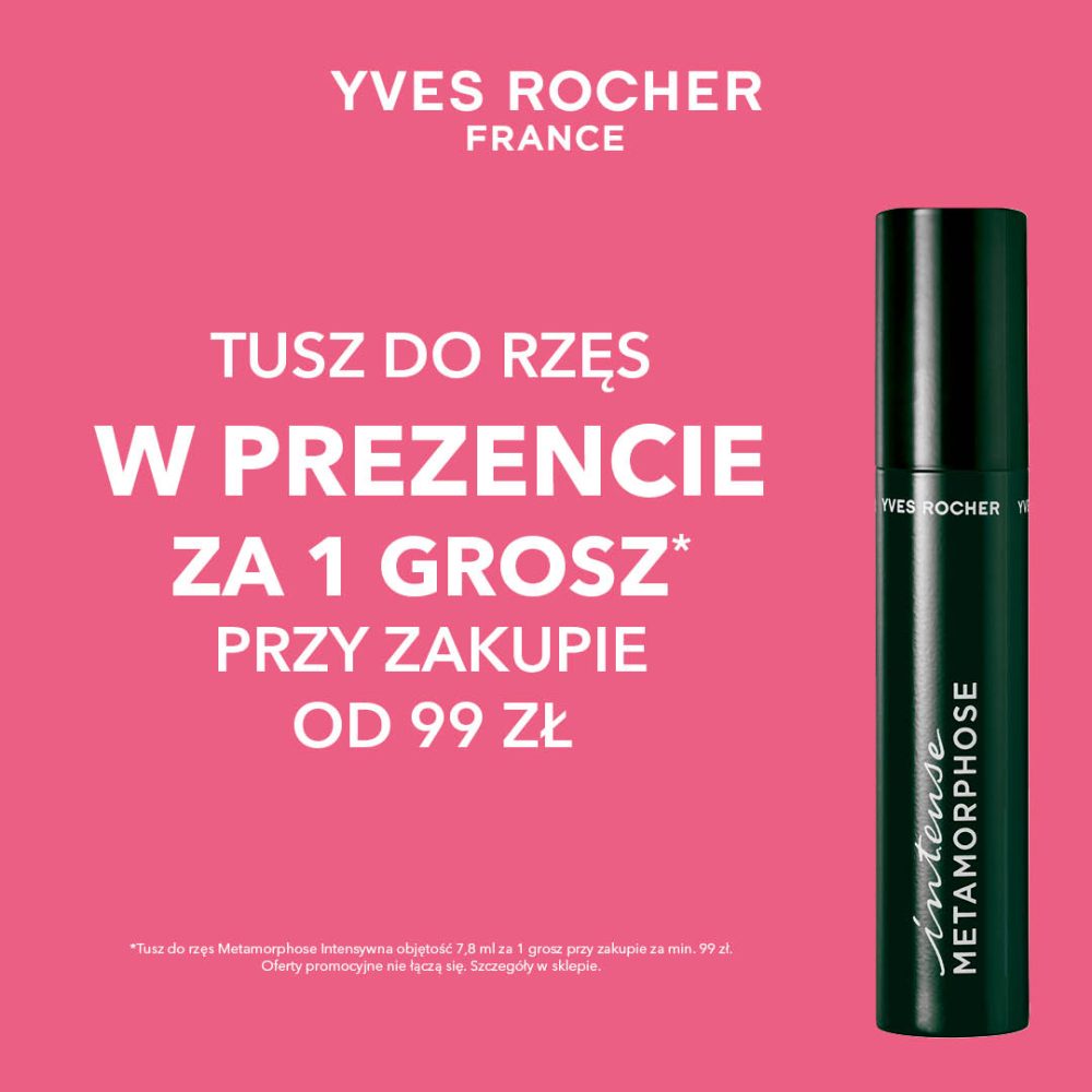 Pogrubiający tusz do rzęs w czarnym opakowaniu Intense Metamorphose Yves Rocher