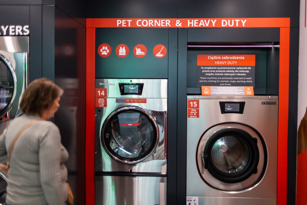 Pralki automatyczne z oznaczeniem Pet Corner & Heavy Duty w Speed Queen.